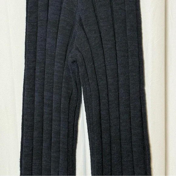 Dissh Jazz Indigo Ribbed Knit Set Navy Top Straight Leg Pants NWT Womens XS - Picture 14 of 16